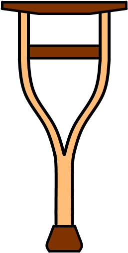 Crutch Prop By Gii828 - Crutch Prop By Gii828 (300x525)