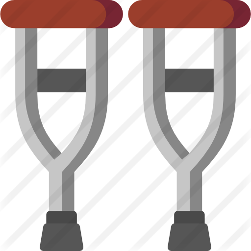 Crutches Free Icon - Crutches Free Icon (512x512)