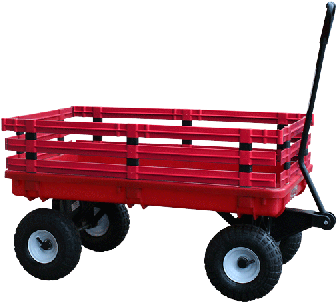 Red Wagon Clipart 0 - Red Wagon Clipart 0 (400x308)