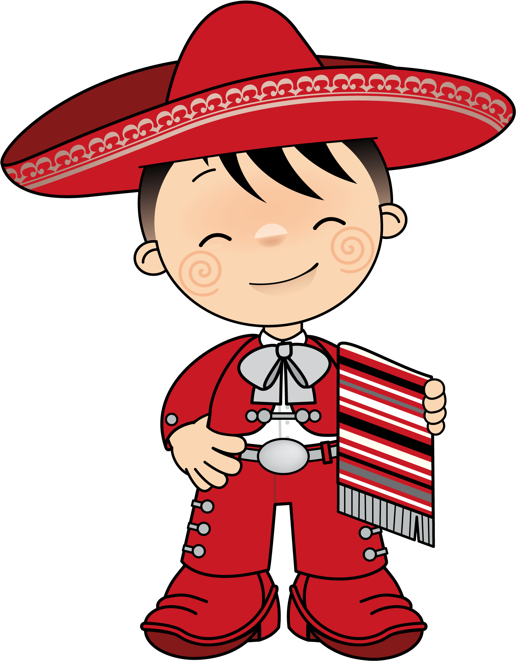 Mexicano 13 Mexican Men, Clipart, Vivi, Molde, Viva - Mexicano 13 Mexican Men, Clipart, Vivi, Molde, Viva (1732x2246)
