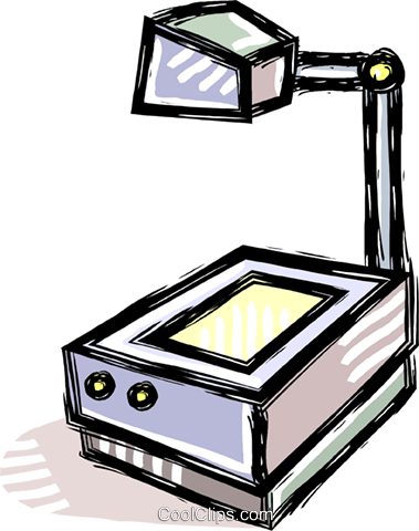Overhead Projector Royalty Free Vector Clip Art Illustration - Overhead Projector Royalty Free Vector Clip Art Illustration (379x480)