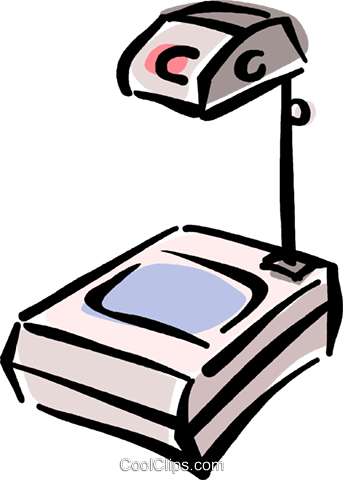 Overhead Projectors Royalty Free Vector Clip Art Illustration - Overhead Projectors Royalty Free Vector Clip Art Illustration (343x480)