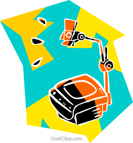 Over Head Projector Royalty Free Vector Clip Art Illustration - Over Head Projector Royalty Free Vector Clip Art Illustration (444x480)