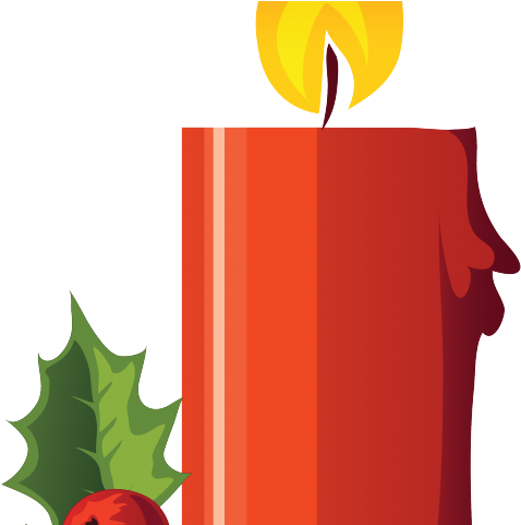 Candle Clipart Holly - Candle Clipart Holly (640x480)