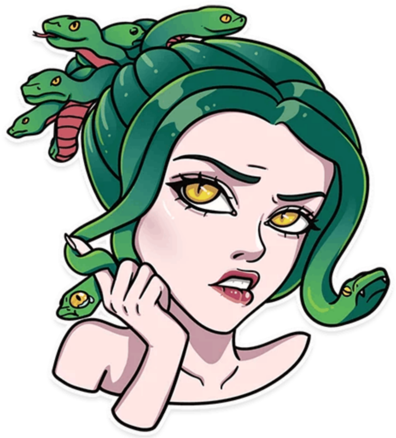 Mq Girl Green Snakes Medusa Fantasy - Mq Girl Green Snakes Medusa Fantasy (1024x1024)