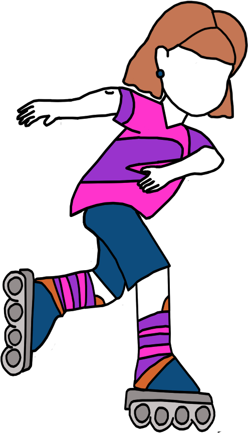 Skating Girl Birthday T Shirt For Kids - Skating Girl Birthday T Shirt For Kids (1000x1000)