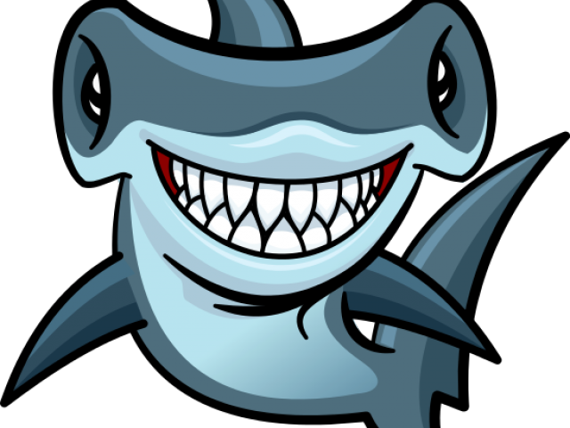 Hammerhead Shark Clipart Cartoon - Hammerhead Shark Clipart Cartoon (640x480)