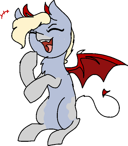 Nootaz, Demon Pony, Devil, Devil Horns, Evil Laugh, - Nootaz, Demon Pony, Devil, Devil Horns, Evil Laugh, (545x621)