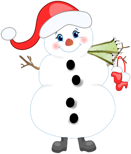 Christmas Clip Art Of Snowman - Christmas Clip Art Of Snowman (426x500)