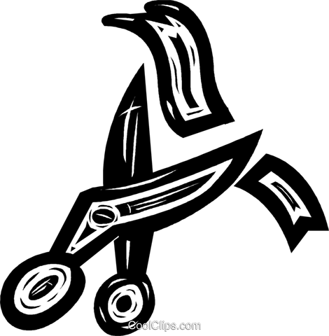 Scissors Cutting A Ribbon Royalty Free Vector Clip - Scissors Cutting A Ribbon Royalty Free Vector Clip (470x480)