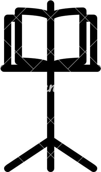 Sheet Music Clipart Music Stand - Sheet Music Clipart Music Stand (550x550)