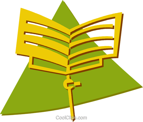 Music Stand Royalty Free Vector Clip Art Illustration - Music Stand Royalty Free Vector Clip Art Illustration (480x412)