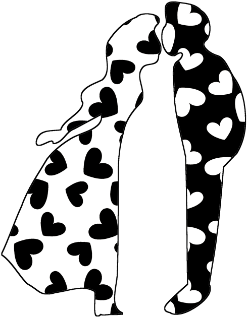 Set,torque,man Woman,in Love,black White - Set,torque,man Woman,in Love,black White (500x640)