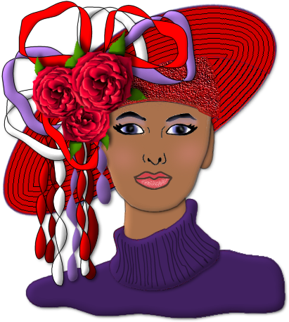 Red Hat Society Clip Art - Red Hat Society Clip Art (500x500)