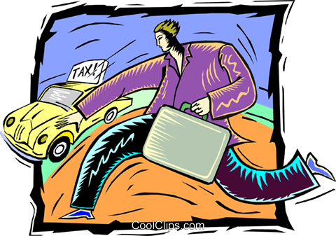 Hailing A Cab Royalty Free Vector Clip Art Illustration - Hailing A Cab Royalty Free Vector Clip Art Illustration (480x337)