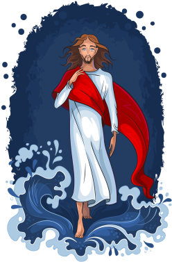Photography Back Illustration Jesus Vector Waves Resurrection - Photography Back Illustration Jesus Vector Waves Resurrection (400x400)