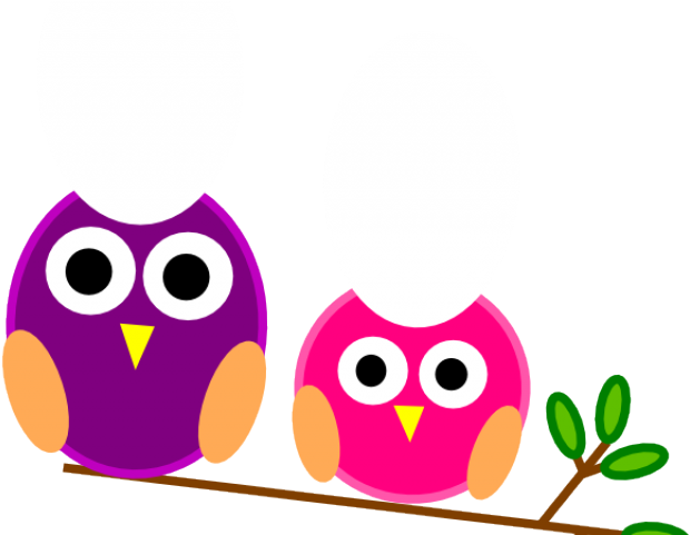 Larger Clipart Two Owl - Larger Clipart Two Owl (640x480)