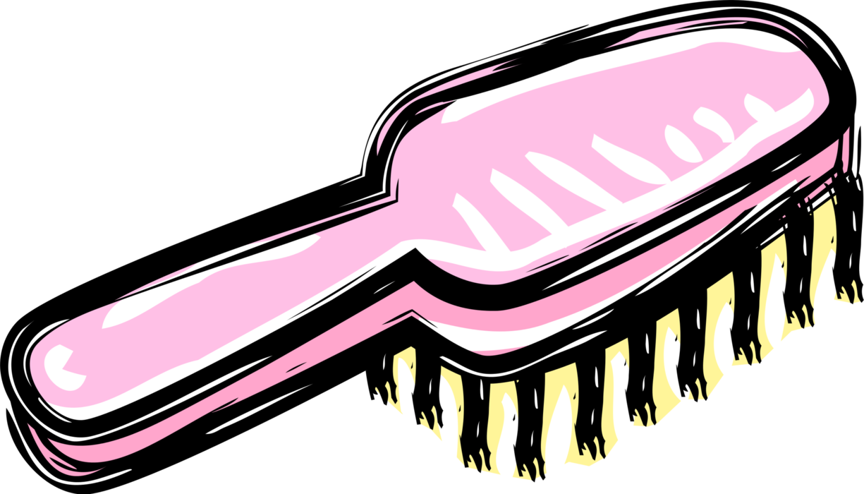 Clip Art Hair Brush - Clip Art Hair Brush (1225x700)