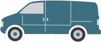 Delivery Truck Delivering New Bags - Delivery Truck Delivering New Bags (350x350)