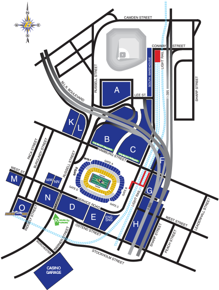 Baltimore Ravens Parking Lots At M& T Bank Stadium - Baltimore Ravens Parking Lots At M& T Bank Stadium (470x598)
