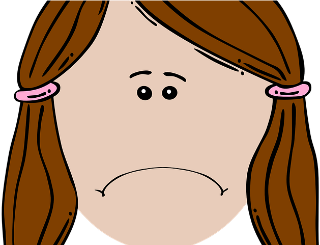 Brunette Clipart Grumpy Girl - Brunette Clipart Grumpy Girl (640x480)