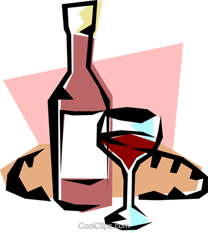 Wine Royalty Free Vector Clip Art Illustration - Wine Royalty Free Vector Clip Art Illustration (428x480)