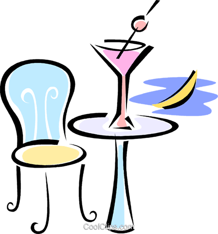 Alcoholic Drink Sitting On A Table Royalty Free Vector - Alcoholic Drink Sitting On A Table Royalty Free Vector (448x480)