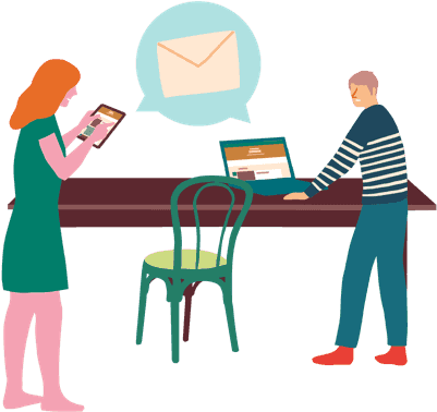 Customers Fill Up Their Basket Through The Online Market - Customers Fill Up Their Basket Through The Online Market (500x390)