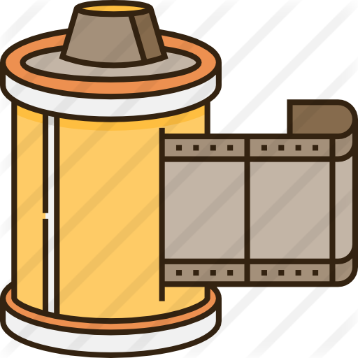 Film Roll Free Icon - Film Roll Free Icon (512x512)