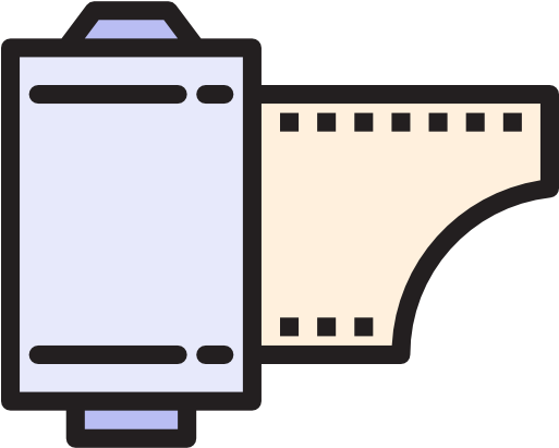 Film Roll Free Icon - Film Roll Free Icon (512x512)