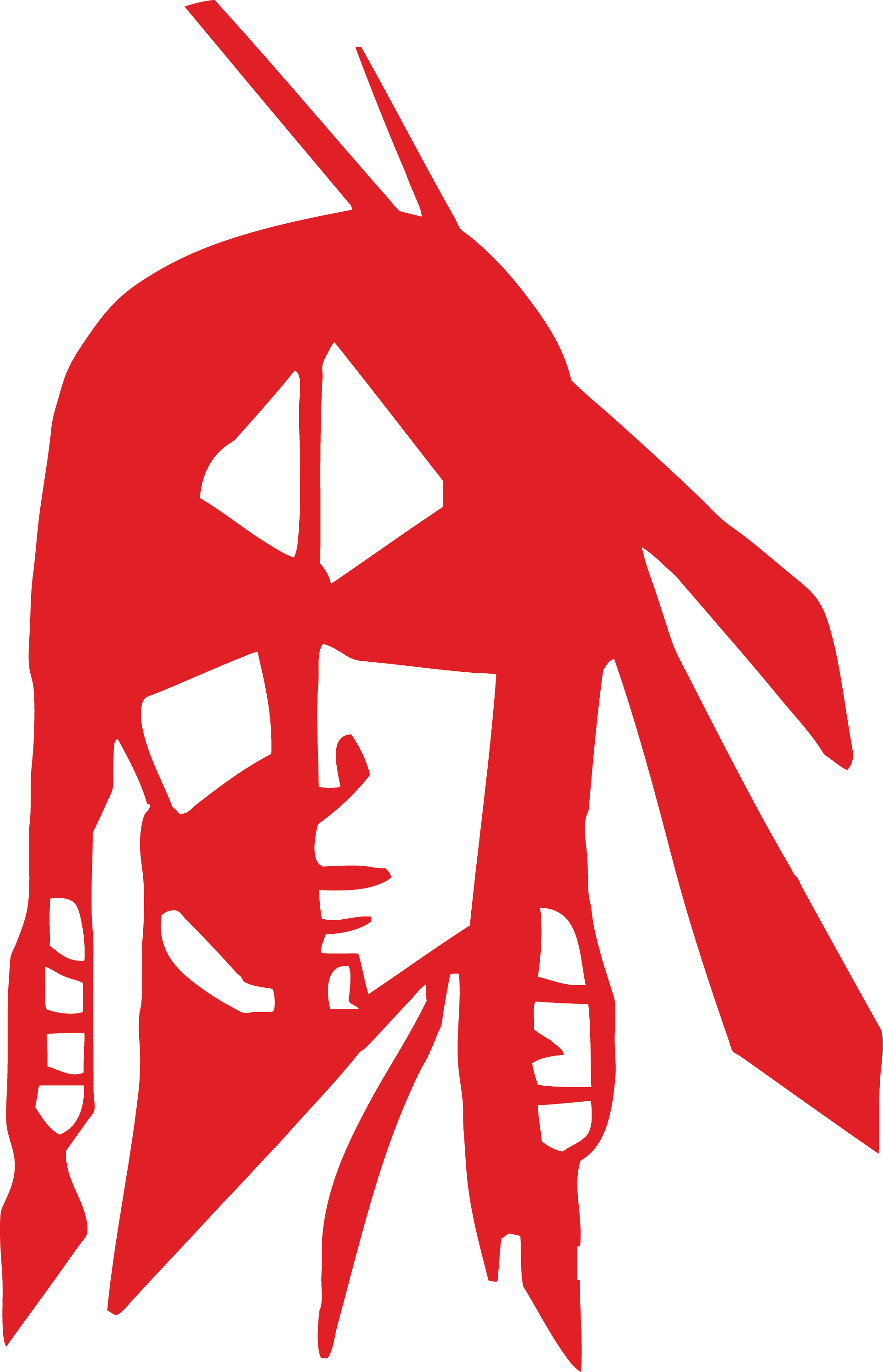 Indians Clipart Indian Head - Indians Clipart Indian Head (1930x3000)