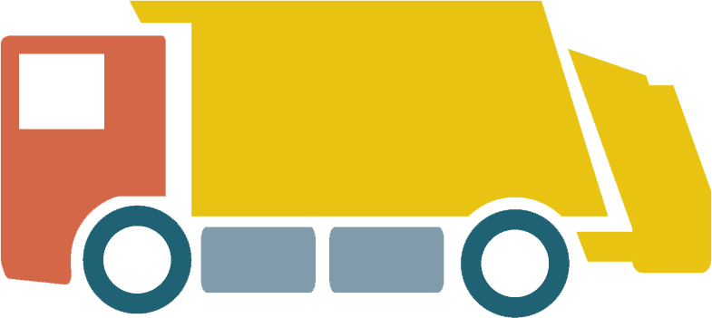 Garbage Truck Waste Disposal Truck Icon Big - Garbage Truck Waste Disposal Truck Icon Big (785x351)