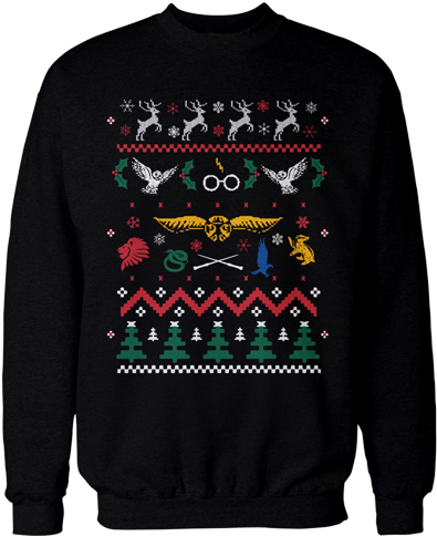 Clip Art Harry Potter Ugly Christmas Sweater - Clip Art Harry Potter Ugly Christmas Sweater (430x520)