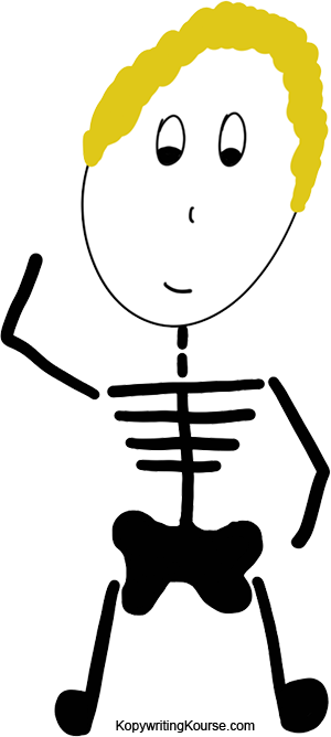 Clip Art Library Writing A Sales Page Step Make Skeleton - Clip Art Library Writing A Sales Page Step Make Skeleton (300x668)