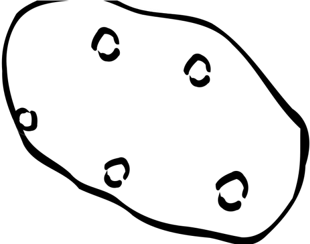 Potato Clipart Outline - Potato Clipart Outline (640x480)