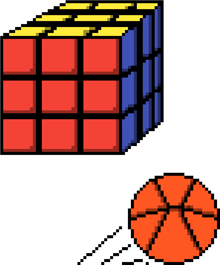 Rubik's Cube And Basketball - Rubik's Cube And Basketball (1200x1200)
