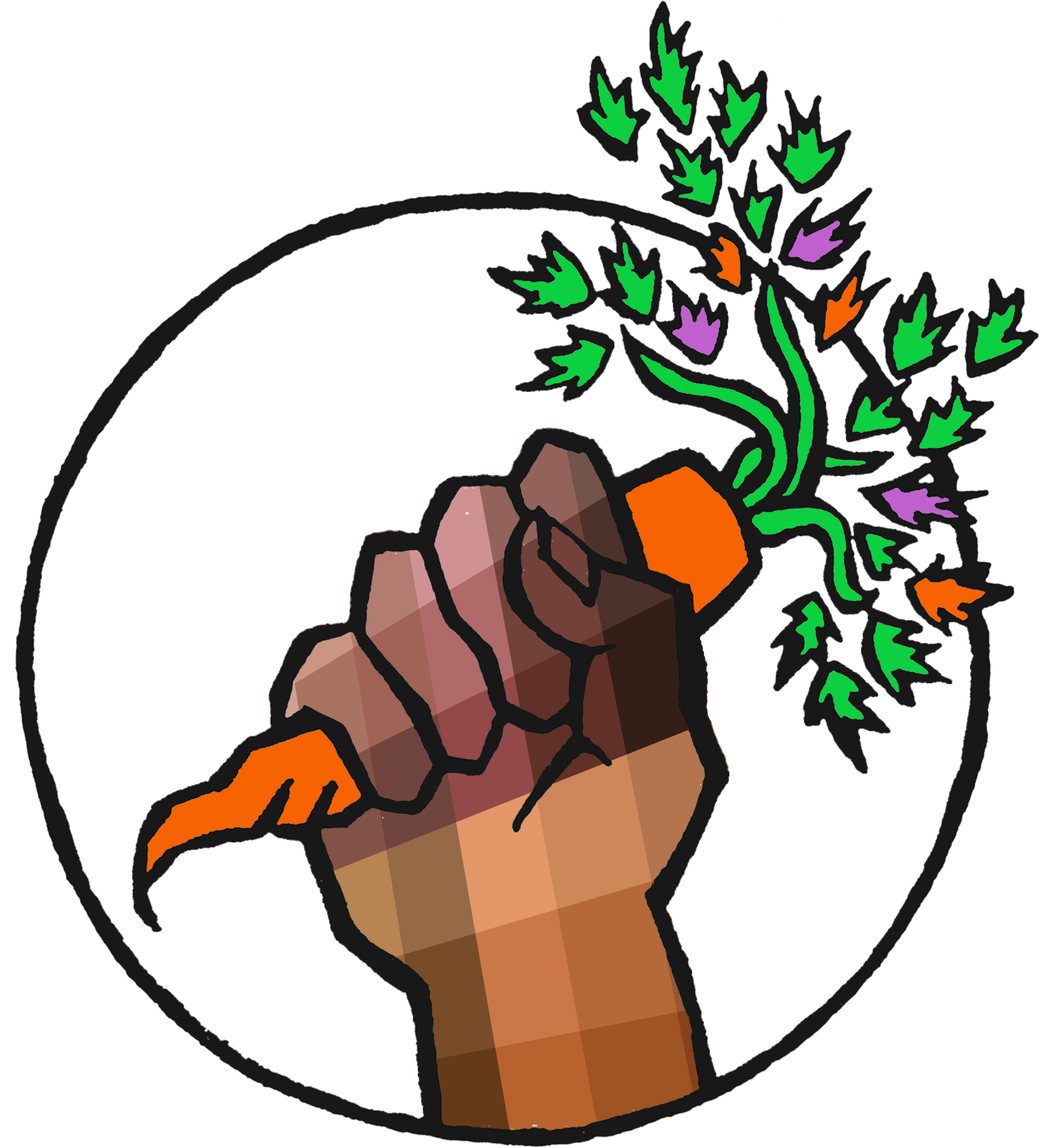 Hq Multi-racial Hand Version Of Logo - Hq Multi-racial Hand Version Of Logo (3095x3416)