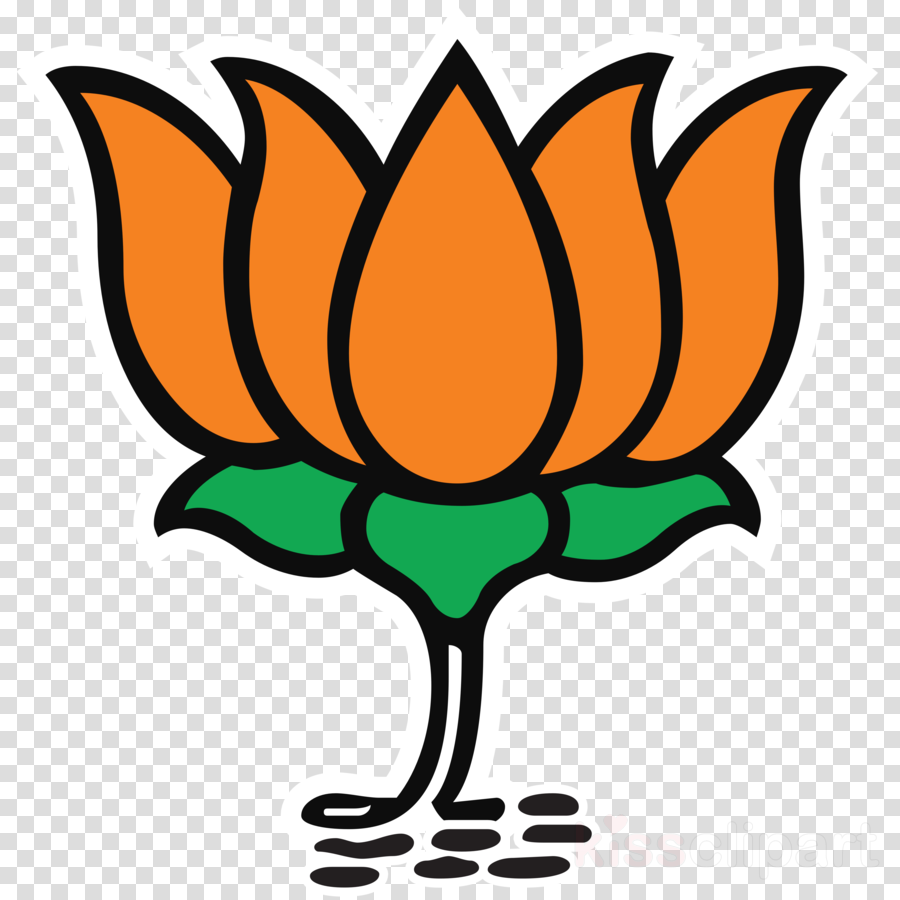 Bjp Symbol Lotus Clipart India Bharatiya Janata Party - Bjp Symbol Lotus Clipart India Bharatiya Janata Party (900x900)