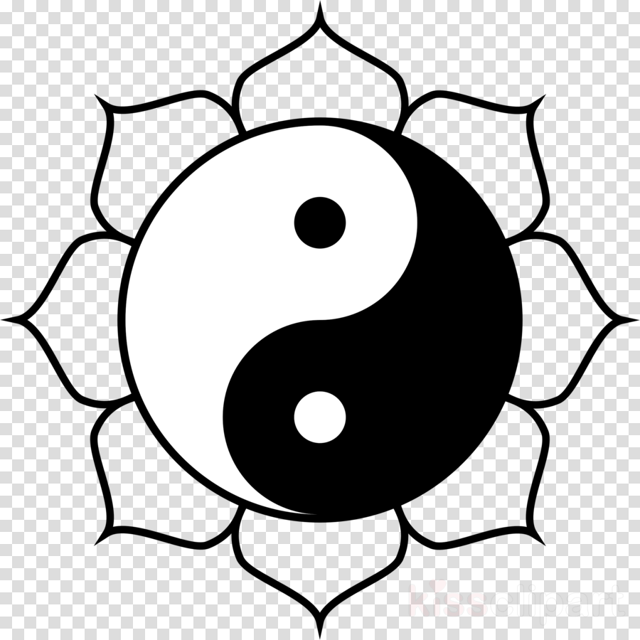 Yin Yang Lotus Clipart Buddhism Yin And Yang Clip Art - Yin Yang Lotus Clipart Buddhism Yin And Yang Clip Art (900x900)
