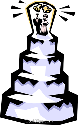 Wedding Cake Royalty Free Vector Clip Art Illustration - Wedding Cake Royalty Free Vector Clip Art Illustration (300x480)