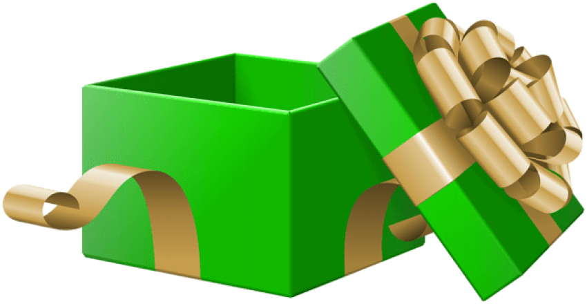 Free Png Open Gift Box Green Transparent Png Images - Free Png Open Gift Box Green Transparent Png Images (850x440)