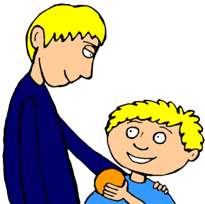 Pin Fight Clipart Two Brother - Pin Fight Clipart Two Brother (400x398)