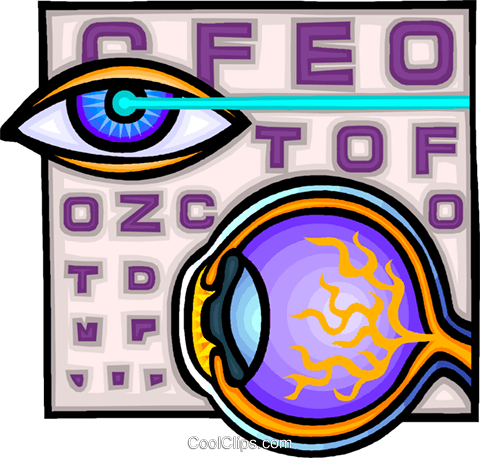 Eye Examinations Royalty Free Vector Clip Art Illustration - Eye Examinations Royalty Free Vector Clip Art Illustration (480x458)