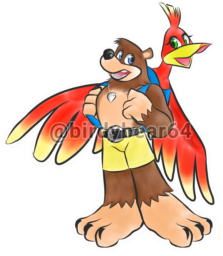 Banjo Kazooie Commission By Birdybear64 - Banjo Kazooie Commission By Birdybear64 (799x1000)