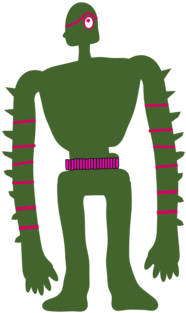 Green Logo Fiction Character - Green Logo Fiction Character (453x340)