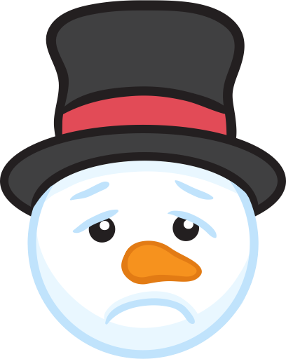 Snowman Face Stickers - Snowman Face Stickers (408x512)