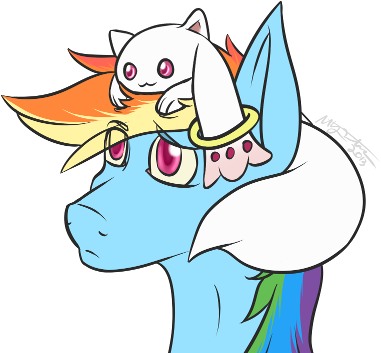 Xmystia, Concerned, Cute, Incubator , Kyubey, Puella - Xmystia, Concerned, Cute, Incubator , Kyubey, Puella (774x718)
