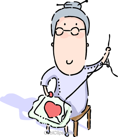 Seamstress Royalty Free Vector Clip Art Illustration - Seamstress Royalty Free Vector Clip Art Illustration (414x480)