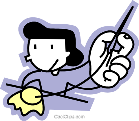Seamstress Royalty Free Vector Clip Art Illustration - Seamstress Royalty Free Vector Clip Art Illustration (480x417)