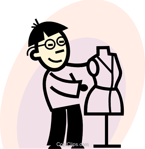 Seamstress Royalty Free Vector Clip Art Illustration - Seamstress Royalty Free Vector Clip Art Illustration (467x480)